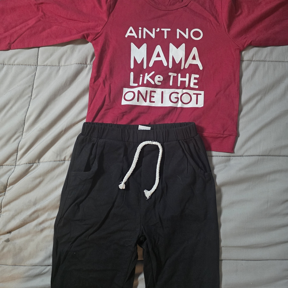 Kids Black Drawstring Bottoms - Comfortable Everyday Pants